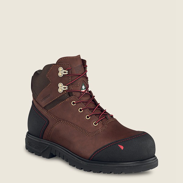 Botas de Seguridad Red Wing Hombre Marrom/Negros - Brnr Xp - 6-Inch Waterproof Csa Toe - 430-APGQNO